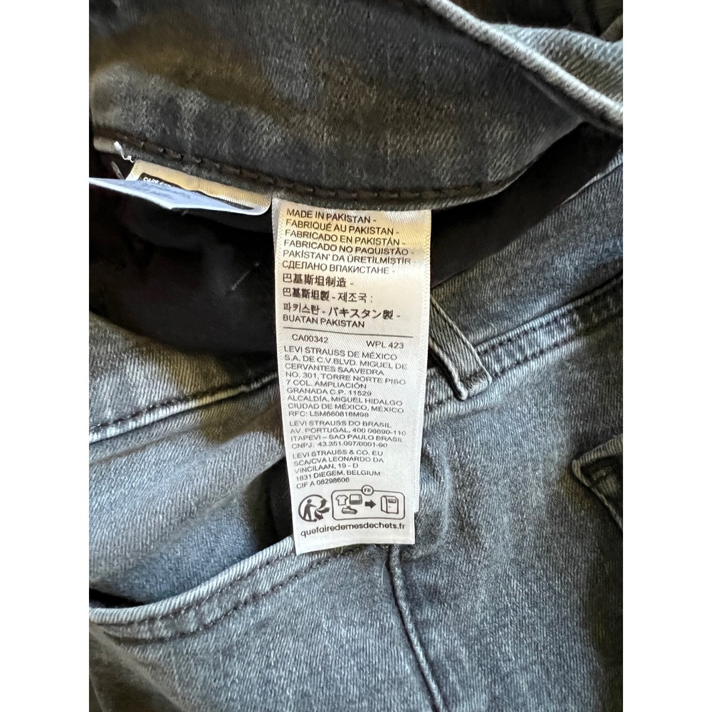 Levi's‎ 314 Shaping Straight Gray Wash Denim Jeans Casual Everyday Size 32 - Picture 10 of 10